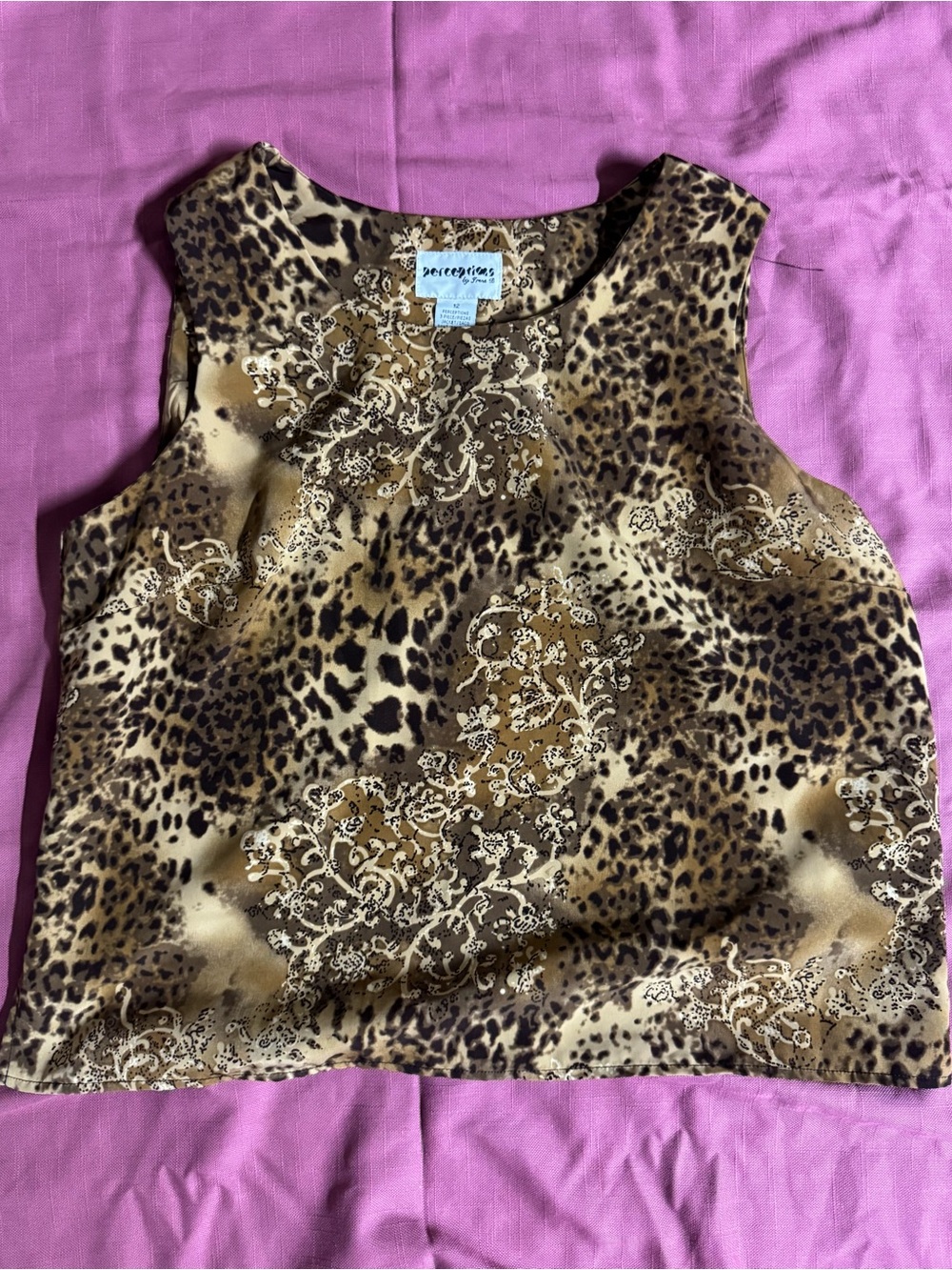 Vintage Perceptions Leopard Print Tank Top